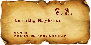 Harmathy Magdolna névjegykártya