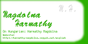 magdolna harmathy business card